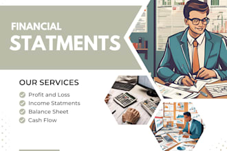 do financial statements, cash flow, profit and loss