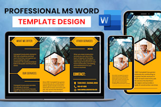 format word document in professional template design