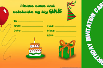 customize bridal shower, baby shower and wedding invitation card within 24hrswed
