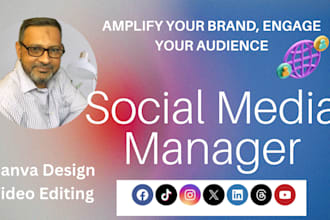 be your social media manager, personal virtual assistant