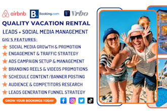 grow your vacation rental airbnb bookings with expert social media marketing smm