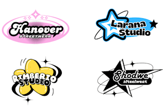 create a custom y2k logo for your streetwear brand