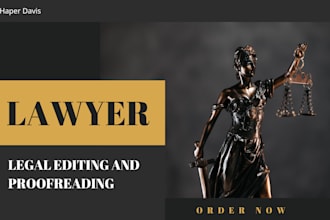 edit review critique proofread any type of legal  document legal contracts