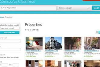 build osclass website, classified website, fix issues using wordpress