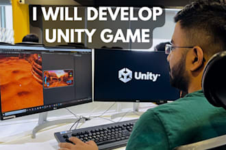 develop 2d 3d multiplayer games in unity for mobile and web