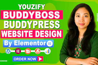 setup and customize buddyboss website youzify, buddypress