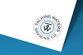 design a modern and creative brewing logo for waters brewing