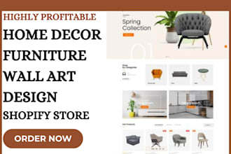 design home decor shopify store furniture store home decor store