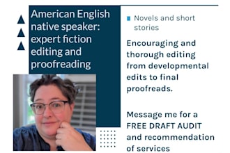 edit or proofread your fiction book manuscript