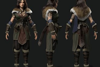 retouch 3d character for game,3d stylized model,rig3d character, mascot 3d model