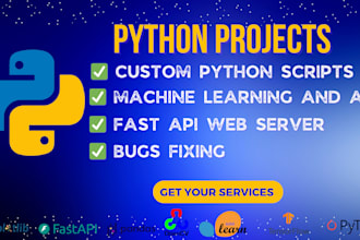 develop custom python scripts, fastapi, and ai solutions