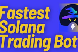 build solana telegram trading bot, front running bot, copy trade bot, volume bot