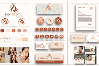 design luxury signature logo and branding kit