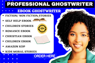 ghostwrite fiction story non fiction ebook kids moral story children story book