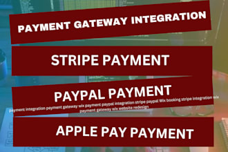 integrate stripe, apple pay, paypal, wordpress, woopayment  payment gateway