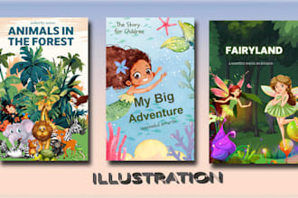 create book covers and story book illustration