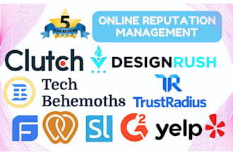 do clutch g2 designrush techbehemoth upcity gmb for online reputation management