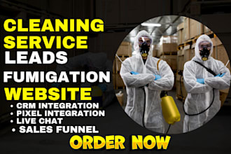 generate converting pest control leads fumigation website cleaning sales funnel