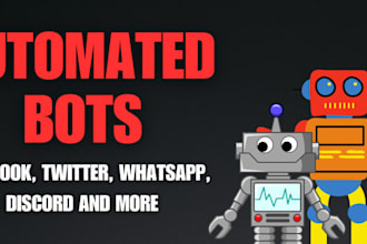 develop telegram channel bot autoreply bot twitter bot crawler bot discord bot