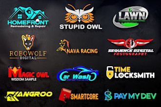 design a professional 3d logo and branding for your brand