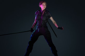 build up 3d realistic game character model,genesis 8,nsfw,clean topology,rig ue5
