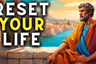 create motivational stoicism videos editing and thumbnail
