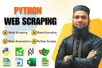 python web scraping, data extraction and data mining