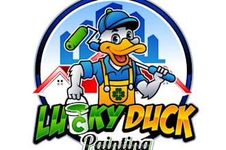 design excellent painting logo for your business