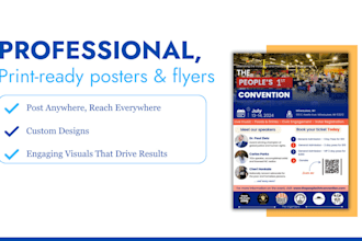 do product poster design and flyers for your social media