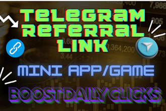 high telegram referral link promotion, via telegram ads to reach 900k users