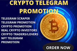 grow crypto telegram promotion, crypto telegram marketing, telegram subscribers