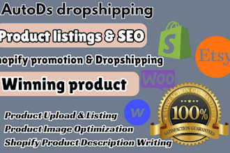 do product upload, product listing autods shopify marketing ecommerce