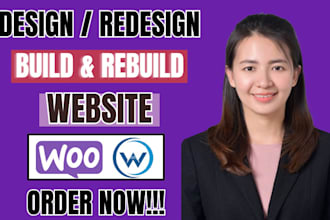 build, rebuild website development as full stack developer, front end developer