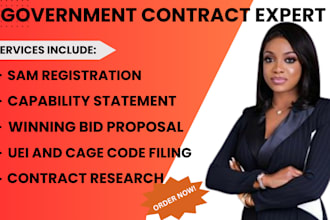 prepare winning bid proposal, response to rfp, rfq proposal, research contracts