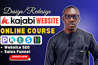 kajabi website design kajabi online course sales funnel podia kartra