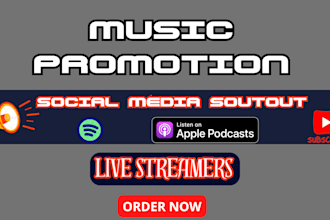 do viral music promotion spotify music promotion live stream podcast advert