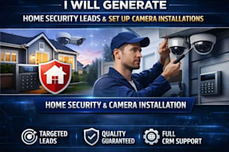 generate home security leads cyber security leads camera installation website