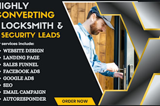 generate locksmith home security leads garage door ads gate window repair leads