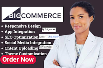 design, customize, and fix bugs in bigcommerce and shopify  ecommerce website