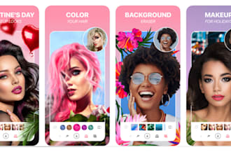 develop augment reality app,platter app,poplar app,zapper app,youcam makeup app