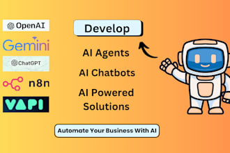 develop ai chatbots, ai agents, ai powered solutions