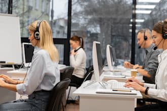 agency will provide customer service and virtual assistant call center service