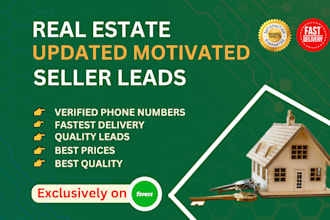 do real estate motivated seller leads and active cash buyer with contact info