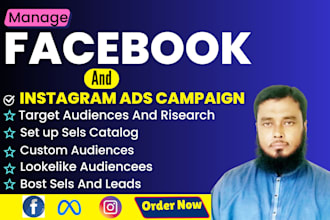 set up facebook and instagram ads campaigns more profits for leads and sales