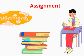 handle online assignments  for uni, colle and related jobs