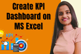 create KPI performance dashboard on ms excel by pivot table