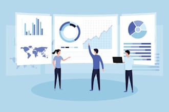 create professional looker google data studio dashboards for data visualization