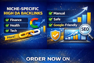 manual niche SEO backlinks for google ranking