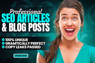 do SEO article writing, blog post writing, and content writing