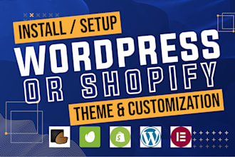 install design customization wordpress woocommerce shopify store and demo import